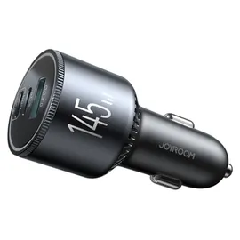 Joyroom JR-CCN07 145W KFZ-Ladegerät 2xUSB-C USB-A mit 100W USB-C Kabel grau/schwarz