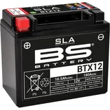 BS Battery 300680 BTX12 AGM SLA, Motorrad Batterie, Schwarz