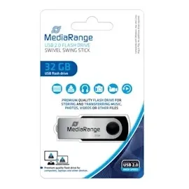 MediaRange Flexi-Drive 32GB schwarz/silber