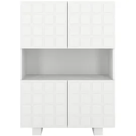 skandica Highboard 84,3 x 120 cm Weiß
