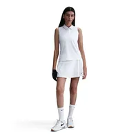 Nike Victory Dri-FIT ärmelloses Poloshirt Damen - white/black L