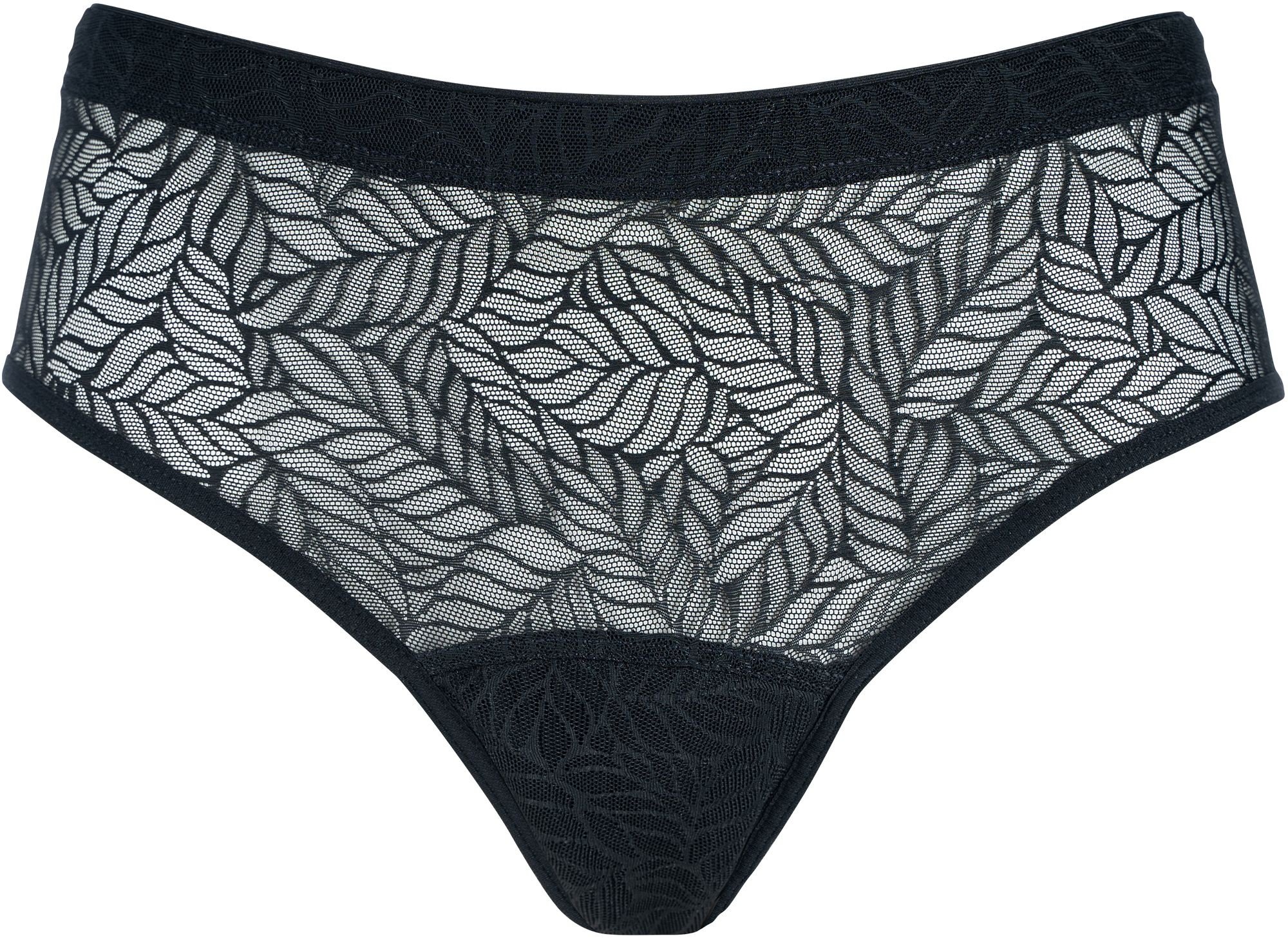 Selenacare Periodenunterwäsche Recycled Lace Leaf Hipster 1 St schwarz