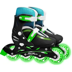 Inline-Skates Skids steuern Hartboot einstellbare Schwarzgröße 30-33 One Size