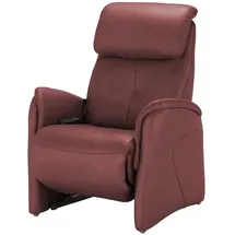 Hukla Relaxsessel Pierre Leder 88 x 117 x 87 cm Rot elektrisch