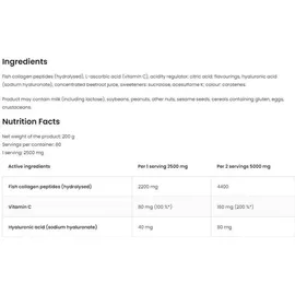 Ostrovit Marine Collagen & Hyaluronic Acid & Vitamin C Pulver 500 g