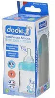 dodie® Initiation+ Biberon Anti-colique 150 ml avec tétine débit 1 décor Bouteilles pc(s)