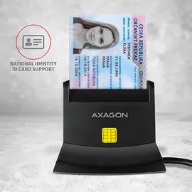 AXAGON CRE-SM2 USB 2.0, 1,3 m, Schwarz, 91 g