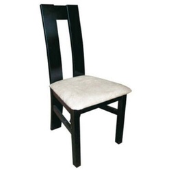 JVmoebel Esszimmerstuhl, Design Lehn Stuhl Massiv Holz Sessel Holz Leder Polster Stühle Gastro schwarz|weiß