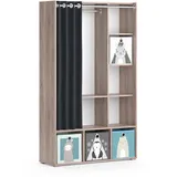 Vicco Kinderkleiderschrank Luigi 105,8 x 178,1 cm Eiche grau