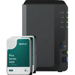 Synology DS223 16TB Plus HDD NAS-Bundle NAS inkl. 2x 8TB Synology Plus HDD 3.5 Zoll SATA