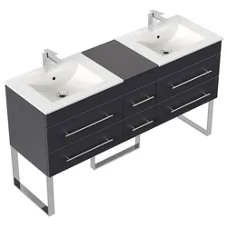 Stand Badmöbel Roma XL SoftClose anthrazit