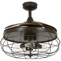 Lucci Deckenventilator Fanaway Industri Bronze mit Licht 122