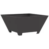 vidaXL Feuerstelle Quadratisch Schwarz 60x60x30 cm Stahl