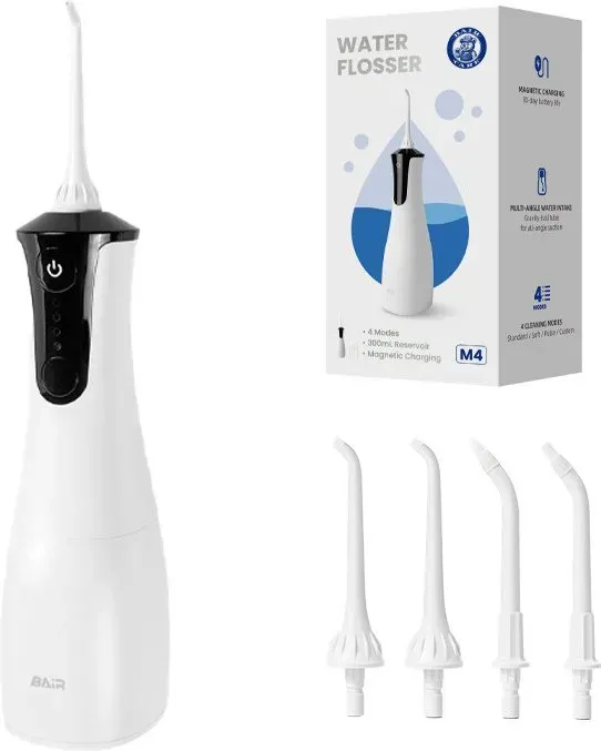 BAIR CARE Elektrische Handheld-Wasserzahnbruse M4 Weiß