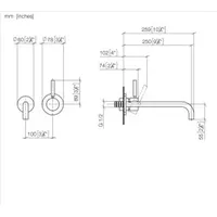 Dornbracht 36863660-27 WT-Wand-EHM mit Einzelrosetten META
