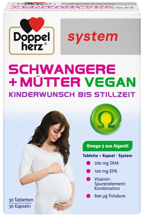 Doppelherz Schwangere+Mütter vegan syst.Kombipack. Vitamine