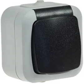 ChiliTec Feuchtraum Steckdose IP44 250V ac 16A, Aufputz Rahmen, grau