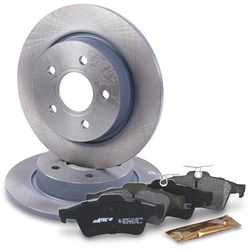 Bestprice Bremsscheiben + Bremsbeläge Hinterachse für Ford