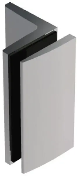 KL megla Winkelverbinder Bella, 90° Glas-Wand m. Langloch, Messing verchr. pol.(...