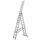 Krause Corda Vielzweckleiter 3 x 11 Sprossen