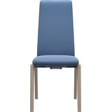 Stressless® Polsterstuhl Laurel, High Back, Größe M, mit abgerundeten Beinen in Eiche gekalkt blau