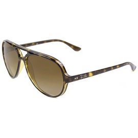 Ray Ban Cats 5000 Classic RB4125 710/51 59-15 light havana/crystal brown gradient