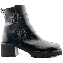 Paul Green Stiefelette 9907-066, Lack/Brush, Schwarz, Damen EU 6/39 - 39 EU