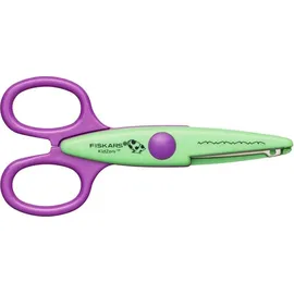 Fiskars KidzorsTM Kinder-Dekorscheren inkl. Tasche, 13 cm, Rechts- und Linkshänder, ab 4 Jahren, 6er Set
