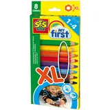 SES Nederland b.v. Dicke Buntstifte XL 8 St. Rot