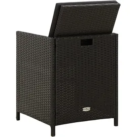vidaXL Gartenstuhl-Set 52 x 56 x 85 cm schwarz 4 St.