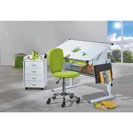 Interlink Kinderschreibtisch Matts 3 in 1 118 x 63 x 73 cm Holz/MDF weiß/pink/grün