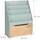 Relaxdays Kinderregal 60 x 30 x 80 cm Kiefer massiv natur türkis