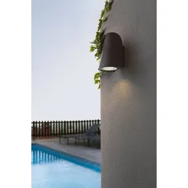FARO Außenwandleuchte Aluminium 18,0 cm E27 IP44 grau