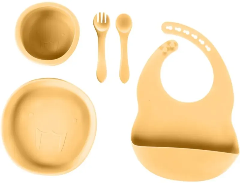 Zopa Silicone Set Geschirrset für Kinder Mustard Yellow
