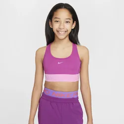 Nike Pro Swoosh Sport-BH für Mädchen - Lila, XS