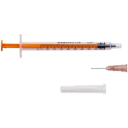 Zarys dicoTUBER Einwegspritze 1 ml Spritze mit Kanüle 100 St
