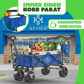 Kesser Bollerwagen faltbar GT9000 blau/grau
