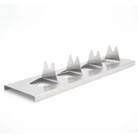 All'Grill Grillguthalter 30 x 8 x 4,5 cm Edelstahl weiß