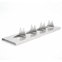 All'Grill Grillguthalter 30 x 8 x 4,5 cm Edelstahl weiß
