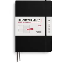 Leuchtturm1917 372461 Wochenkalender & Notizbuch Composition B5 Schwarz,