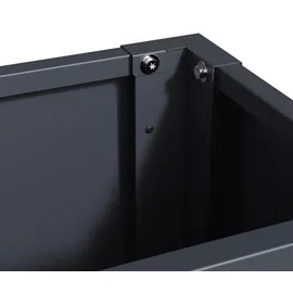 Westmann Talus Pflanzkübel 100 x 25 x 52 cm Anthrazit