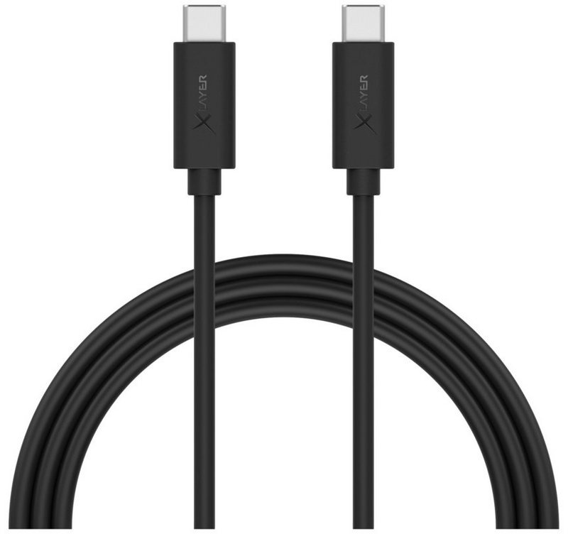 XLAYER Kabel PREMIUM Typ C (USB-C) to Type C USB 3.1 Black 1.20m Smartphone-Kabel, USB Typ C, USB Typ C (120.00 cm) schwarz