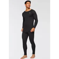 POLARINO Thermounterhemd POLARINO "hoher Wärmerückhalt und atmungsaktiv", Herren, Gr. XXL (60/62), 2 Stk., N-Gr, schwarz, Feinripp, Obermaterial: 100% Polyester, unifarben, Rundhals, Unterhemden Thermounterhemd, "Skiwäsche-Set", Skiunterwäsche