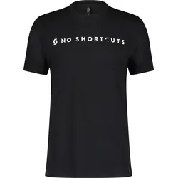 Scott Tee M's No Shortcuts SS black (0001) XL
