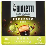 Bialetti Deka 16 Entkoffeinierte Kaffeekapseln Bialetti-System Kompatibel