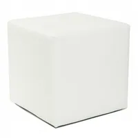 Küchen-Preisbombe Sitzwürfel Hocker Kunstleder 45 x 45 x 45 cm Weiß