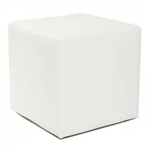 Küchen-Preisbombe Sitzwürfel Hocker Kunstleder 45 x 45 x 45 cm Weiß