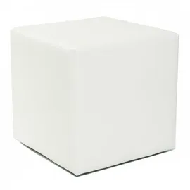Küchen-Preisbombe Sitzwürfel Hocker Kunstleder 45 x 45 x 45 cm Weiß