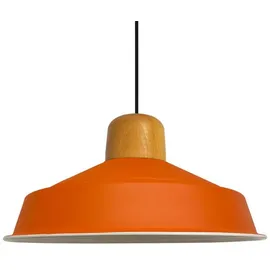 Bamyum Asletl 1-flg. Ø41 cm rund orange Holz, Metall