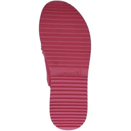 CAPRICE Damen Pantoletten aus Leder Bequem, Lila (Fuchsia Suede), 38 EU